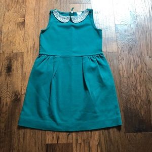 Crewcuts size 8 girls teal dress with rhinestones